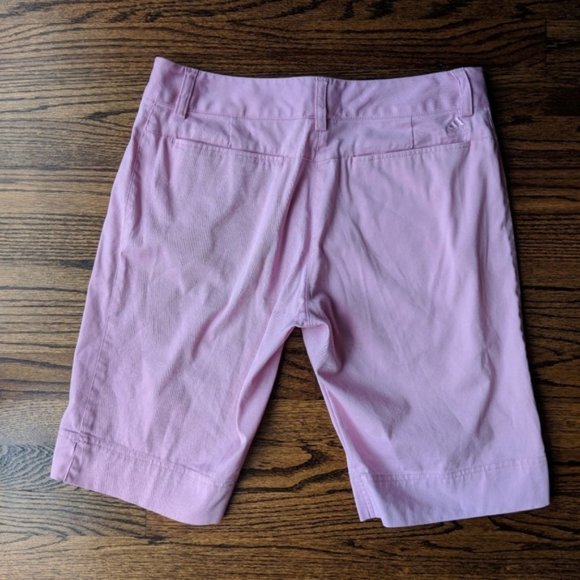 ADIDAS Stretch Golf Shorts Pink Bermuda length - Picture 7 of 7